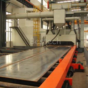 الصلب لوحة هيكل النار انفجار آلة التنظيف